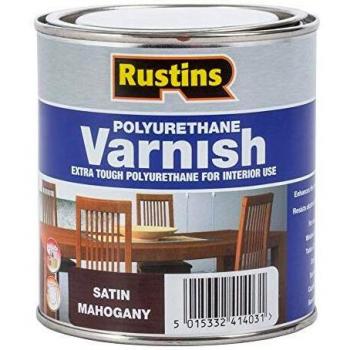 Rustins Satin Mahogany Polyurethane Varnish 500ml