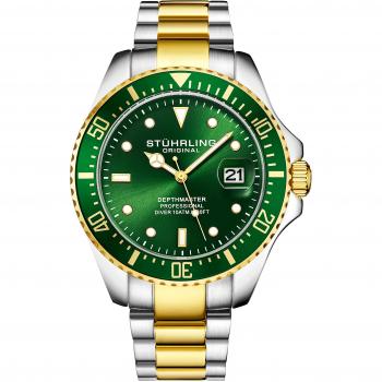 Stuhrling Dive Watch for Men, Pro Sport Diver, Screw Down Crown, 330 ft Water Resistant