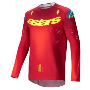 Alpinestars Maglia Supertech Maker Fluo Rosso Giallo S