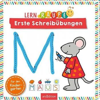 Lernraupe – Erste Schreibübungen: Rätsel und Übungen für Kindergartenkinder ab 3 Jahren
