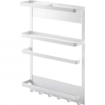 Support pour ustensiles de cuisine magnétique blanc Tower