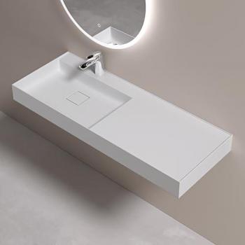 Vasque Rectangulaire Doporro Blanc Mat 120x46x12cm