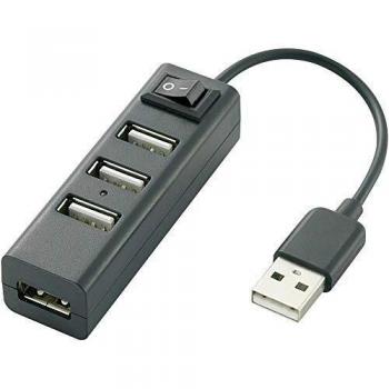 Renkforce 4-Port USB 2.0 Hub Schwarz