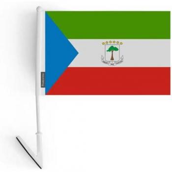 Equatorial Guinea Flag Set – 10, 14x21 cm, Multicolored, Heavy‑Duty Polyester