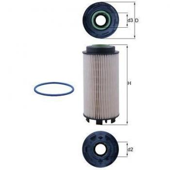 Universal-Kraftstofffilter Ø75 mm, geeignet für KX 403/1D (MAHLE)