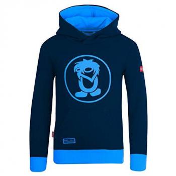 Trollkids Kapuzensweatshirt KIDS TROLL SWEATER Größe 110, marineblau/mittelblau