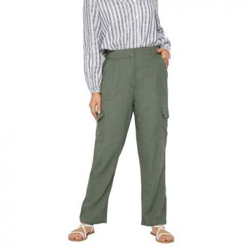 Heritage Green Linen Work Trousers