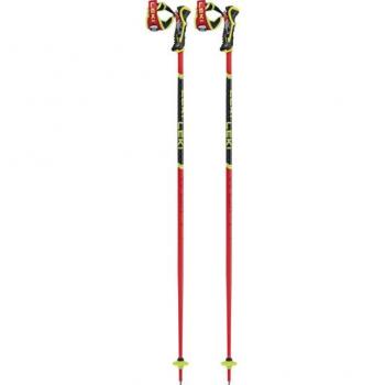 Bastoncini Leki WCR TBS SL 3D rosso brillante nero giallo neon (paio)