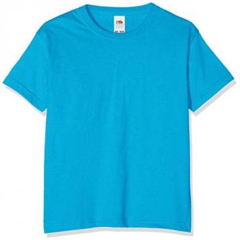 T-shirt bleu azur à manches courtes