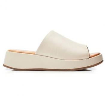 Mules Orolia à bout carré, semelles compensées, cuir, taille EU 37 (UK 4)