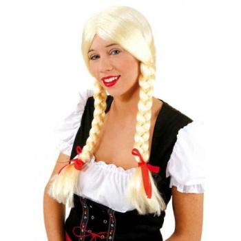 Perücke Zopf Heidi, blond