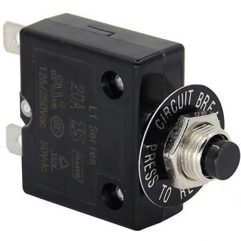 Interrupteur de protection thermique 25A Noir
