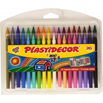 Collezione di Pastelli a Cera 36 in Bianco e Rosso