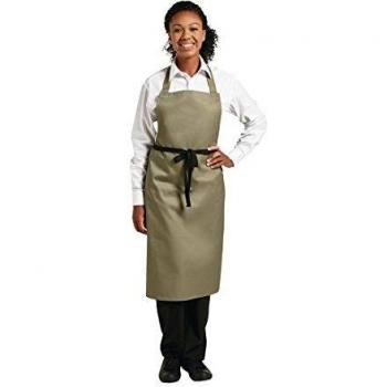 All-Season Olive PolyCotton Bib Apron – Whites Collection