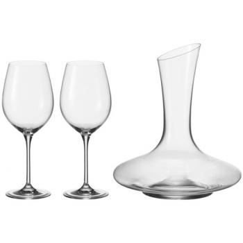 LEONARDO Barcelona Rotwein-Dekanterset – 3‑teilig