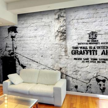 Papier Peint Banksy Street Art L 100 x H 70