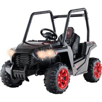Costway UTV Elektroauto für Kinder in Schwarz und Grün