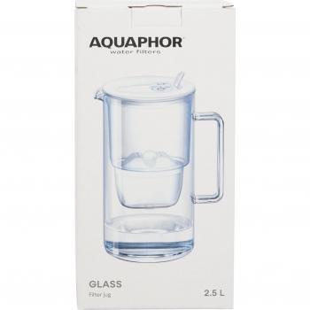 Aquaphor Glas-Wasserfilterkanne 2,5l mit MAXFOR+ Filter