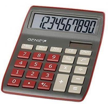 Genie 840 DR Tischrechner, 10-stellig, dunkelrot