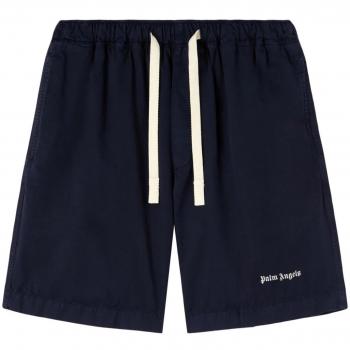 Pantaloni corti Palm Angels in cotone blu Taglia 52