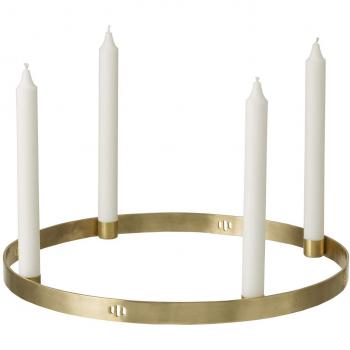 Bougeoir en laiton poli Circle Ø38 cm