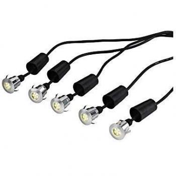 5er Set Derwent Gartenstehleuchten mit 6m Kabel und Trafo