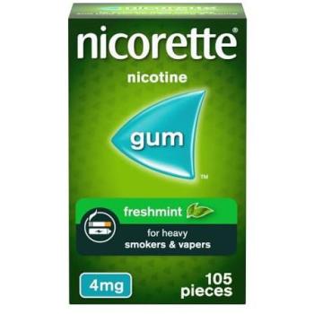 Nicorette Freshmint Nicotine Gum 105 Pieces