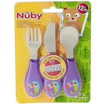 Posatine inox Nuby 3pezzi