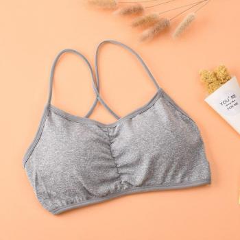 CHRLEISURE Women's Cross Strap Bra