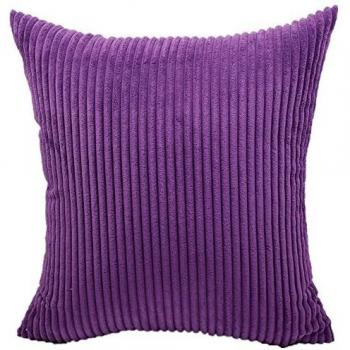 Feileah Premium Dark Purple Throw Pillow Cover
