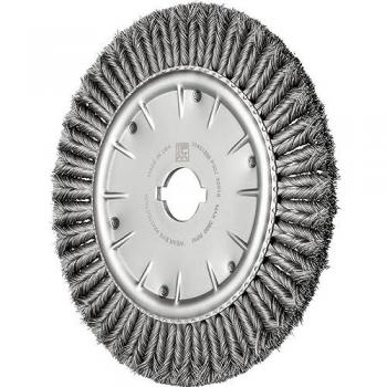 Pferd Interlock Wheel Brush – Knotting RBG, 355 × 20 × 50.8 mm (Hole Steel)