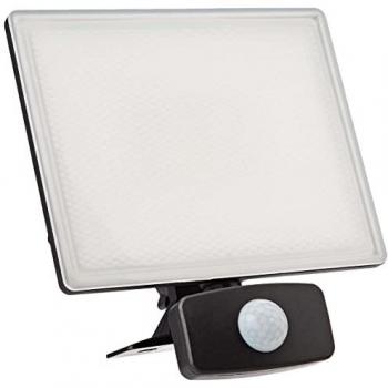Xanlite Spot Mural Noir Led Conso 6500 Kelvin Blanc Froid Détecteur De Mouvement 30 W 2600 Lumens