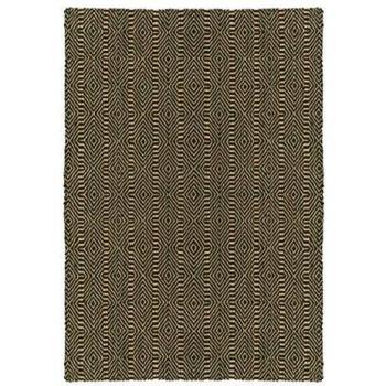 Tapis Jute Bicolore à Motifs 160 x 220 cm