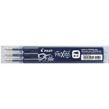 Ensemble de 3 recharges effaçables Frixion Pointe Fine Bleu Nuit