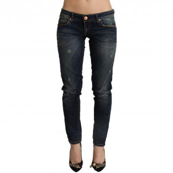 Jeans donna vita stretta blu scuro modello EXTE W24
