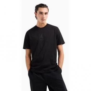 Tee‑shirt noir en coton Armani XS pour homme
