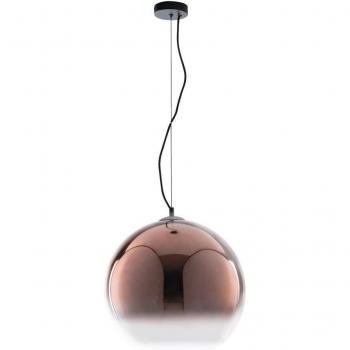 Sospensione MARTE in vetro ramato con struttura in metallo 35 cm