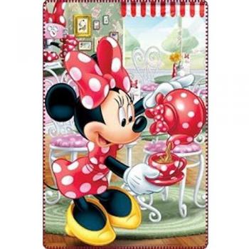 Scarf Disney Minnie Plaid Rosso 100x150