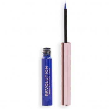 MakeupRevolution SuperFlick Blue Liquid Eyeliner, 2.4 ml
