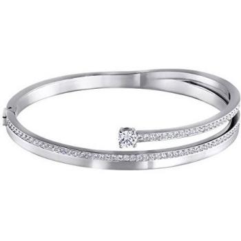 Bracciale Fresh di Swarovski, Rigido, Bianco e Rodio