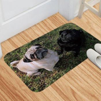 SILIKOLOVE 40x60cm Badmatte mit Tiermotiven Hund Katze Wolf