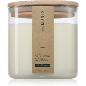 Munio Wild Flowers Scented Wax Candle 550 ml