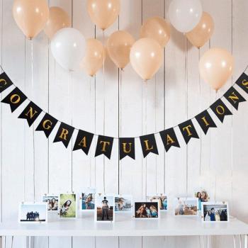 3M Congratulations Banner for Graduation Party with Doctor Hat