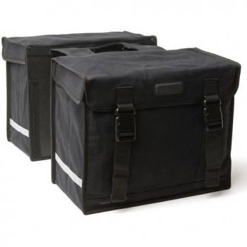 New Looxs Bolsa Doble para Bicicletas Canvas Camping 66 L Negra