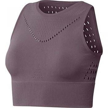 Warpknit Crop Top adidas – Damen – m – Purple ohne Ärmel