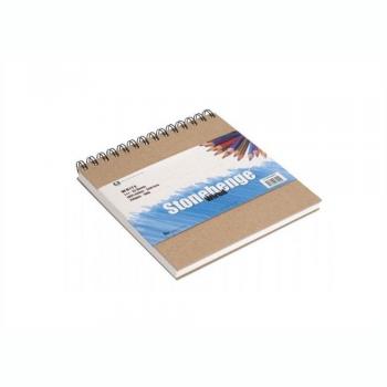 Stonehenge Spiral Paper Pad 7X7 32 Sheets/Pkg White 90lb