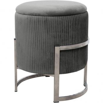 Pouf rotondo imbottito AKORD per salotto