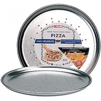 Moule à Pizza IBILI 802428, Acier, Argent, 28 x 28 x 2 cm
