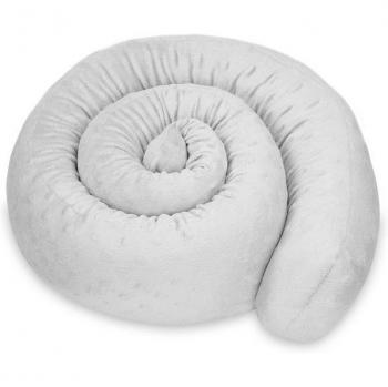 Joint d’étanchéité coupe‑vent 400 cm – Minky gris clair
