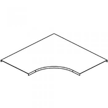 Niedax KDL‑90‑RLV Deckel für Bogen 90° – 150 mm, bandverzinkt, Drehriegelverschluss